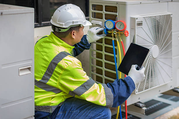 Professional Hvac Maintenance technician working in Union, MS